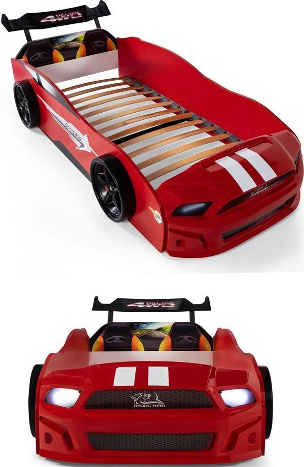 Ferramini Kırmızı Arabalı Yatak Sport Mst Işıklı - Image 1