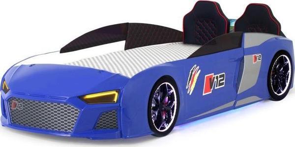 Ferramini Mavi Arabalı Yatak V12 Audi Full Ledli Kumandalı ve Müzikli - Image 1