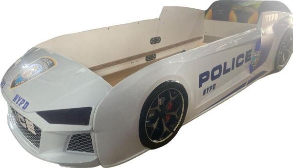 Ferramini Polis Beyaz Arabalı Yatak V12 Audi Full Ledli Kumandalı ve Müzikli - Image 1