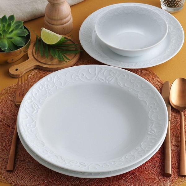 GÜRAL PORSELEN Bahardalı 6 Adet 19 Cm Çukur Tabak - Image 1