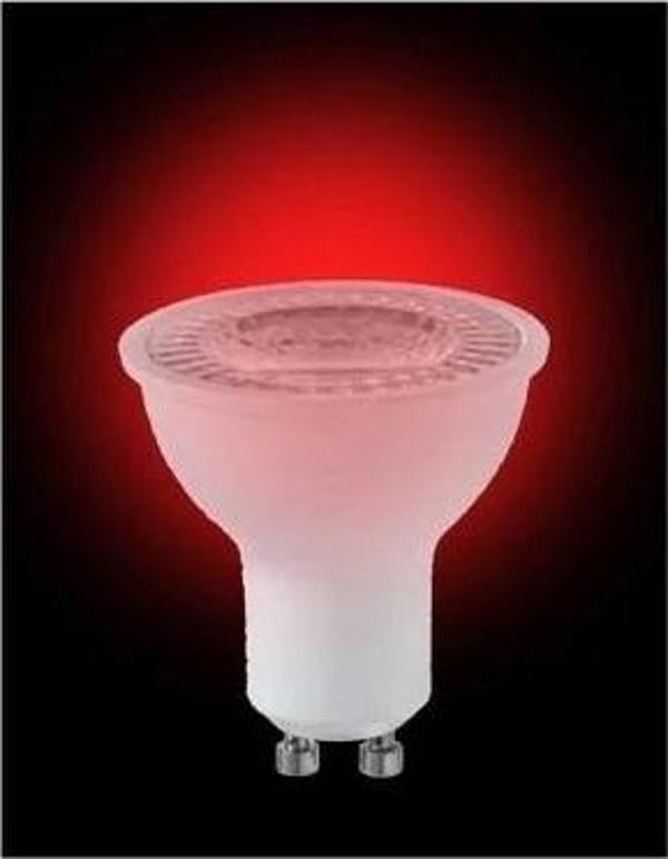 CATA Çanak Led Spot Ampul 7W GU10 KIRMIZI (Starter Duylu) - Image 1