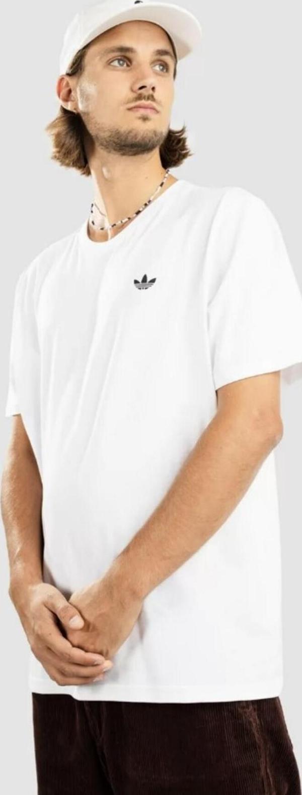 Adidas SB 4.0 Erkek Pamuklu Beyaz T-shirt - Image 1