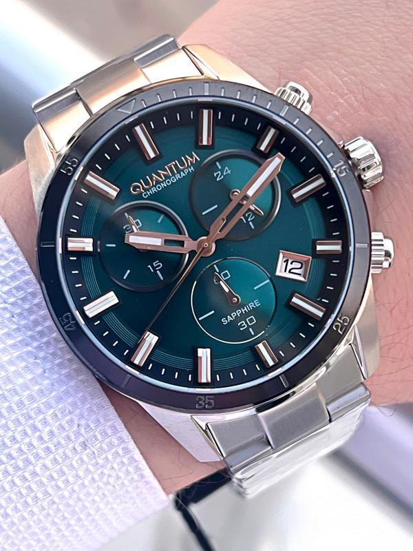 Quantum Sapphire Cam Çelik Kordon İç Kadran Fonksiyonları Aktif 10 Atm Erkek Kol Saati EPWG1159.570 - Image 1