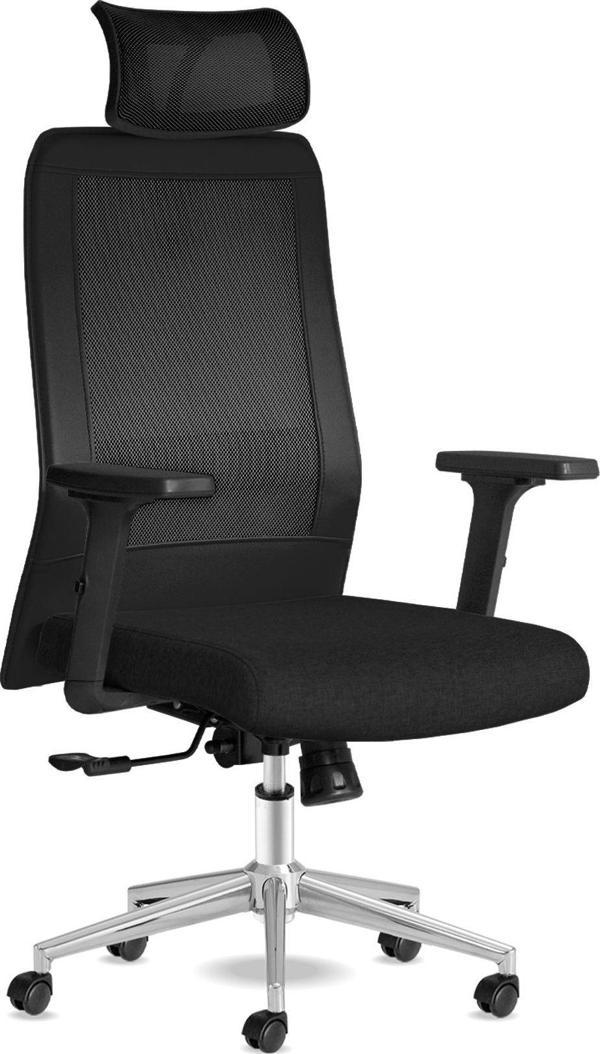 Calitte Kolto Başlıklı Gri Siyah Çalışma Koltuğu - Image 1