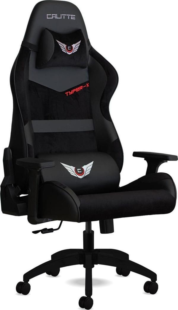 Calitte Profesyonel Kumaş Oyuncu Koltuğu Typer-X Tp Siyah - Image 1