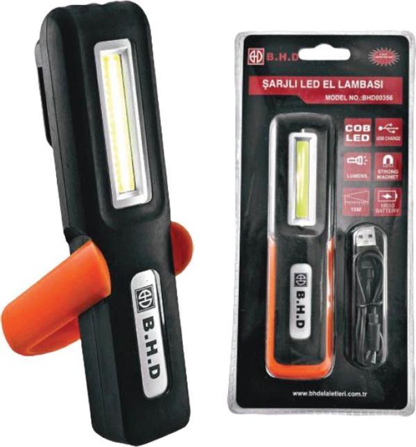 Bhd B.H.D Şarjlı Led El Feneri Mıktanıslı 160 Lümen - Image 1