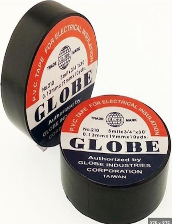 Globe Pvc Elektrik Izolasyon Bant "0.13X19X10Yards" (Siyah) - Image 1