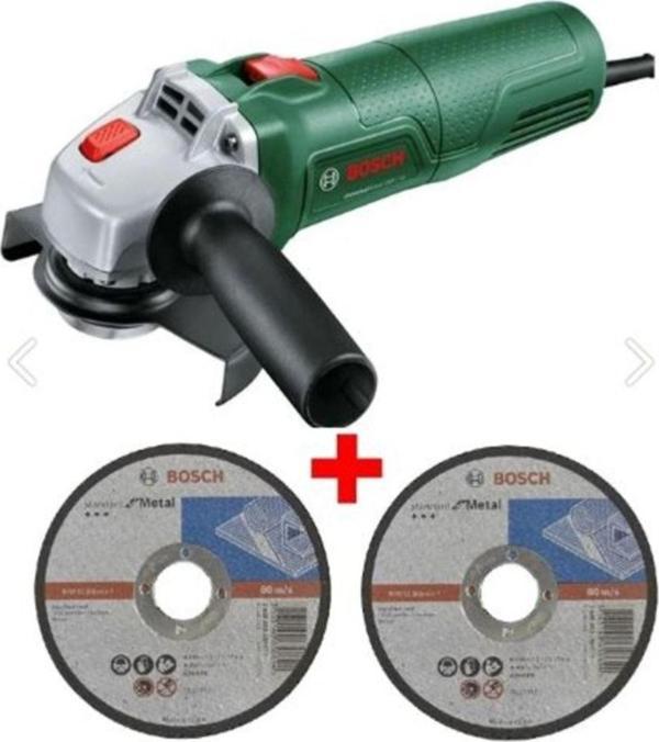 Bosch Avuç Taşlama Makinesi 750 Watt 115Mm Spiral Avuç Içi Taşlama Sipral + 2 Adet Metal Kesme Diski - Image 1