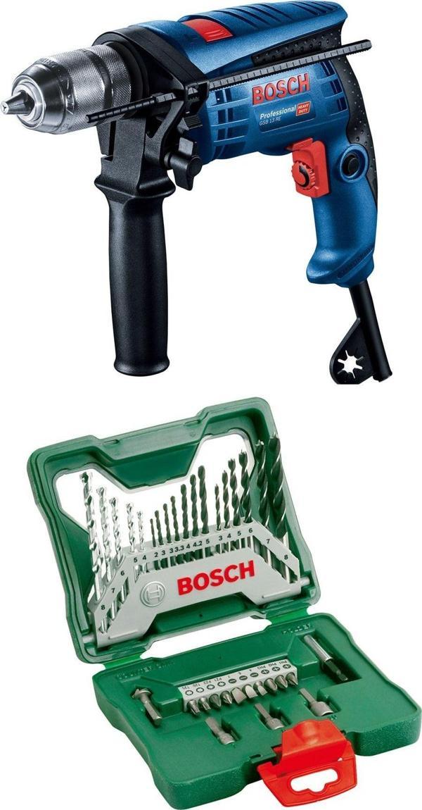 Bosch Gsb 13 Re Darbeli Matkap + X-Line 33 Parça Delme&Vidalama Seti - Image 1