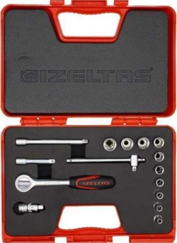 İzeltaş 1/4'' Altı Köşe Karbüratör Lokma Takımı 15 Parça - Image 1