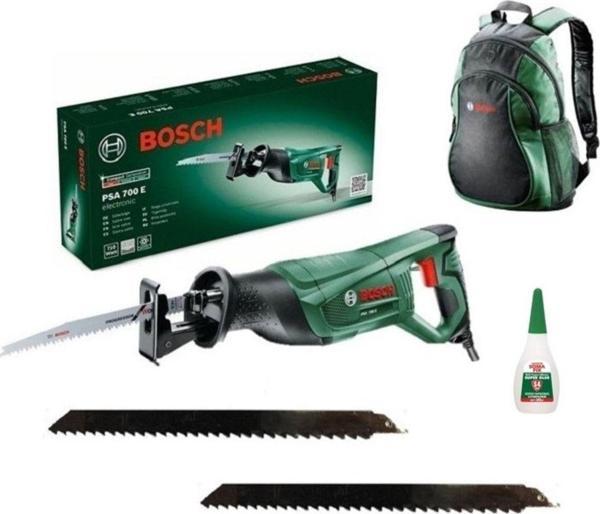 Bosch Hediyeli Psa 700 E Tilki Kuyruğu Kurban Testeresi Seti 3 Bıçaklı Sırt Çantalı - Image 1