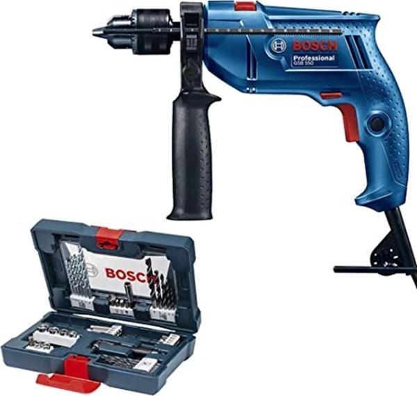 Bosch Professional Gsb 550 Darbeli Matkap + 41 Parça Aksesuar Seti - Image 1