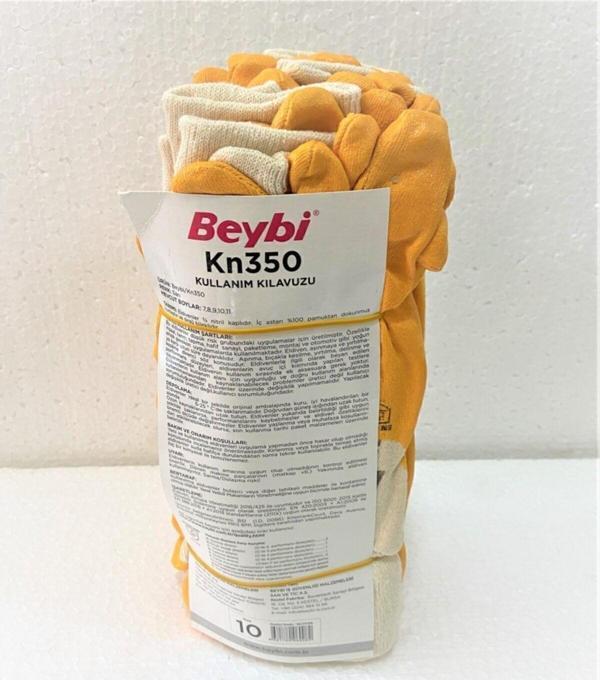 Beybi Kn350 Flex Iş Eldiveni - 3/4 Nitril Kaplı - Ekonomik Paket - (12 Adet) No:10 - Image 1