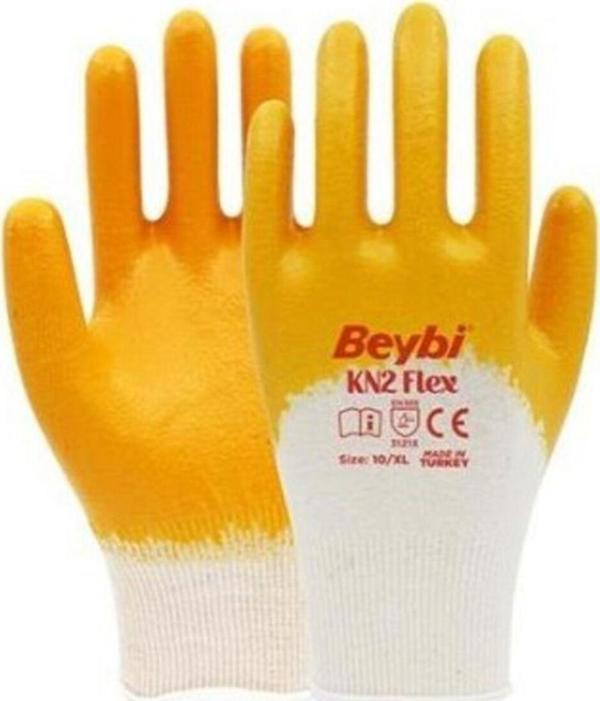 Beybi Nitril Iş Eldiveni Kn2 Flex Sarı No:10 5 Li - Image 1
