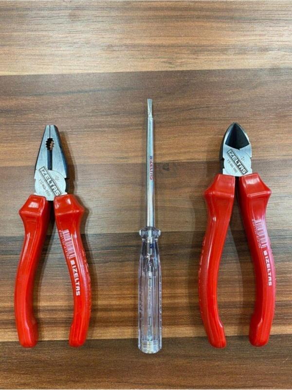 İzeltaş Pense , Yan Keski , Kontrol Kalemi Seti 3 Parça - Image 1