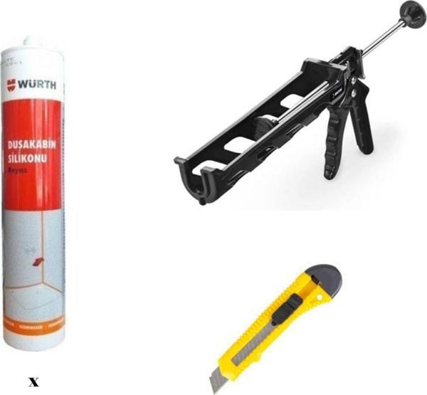 Würth Duşakabin Silikonu Beyaz 310 Ml Set - Image 1