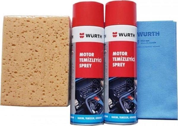 Würth Motor Temizleme Spreyi 2 Li Güderi Bez Yıkama Süngeri - Image 1