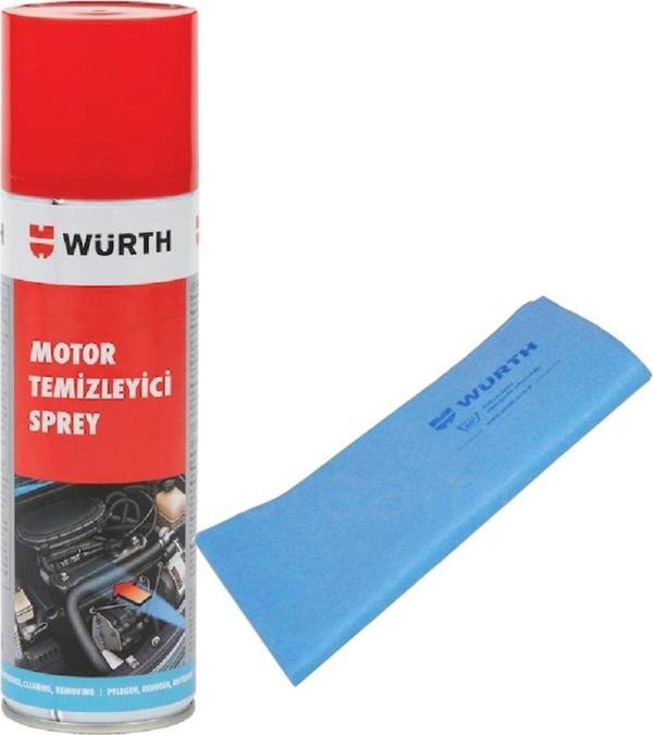 Würth Motor Temizleyici Sprey 500 Ml Güderi Bez Mavi 130 Gr - Image 1