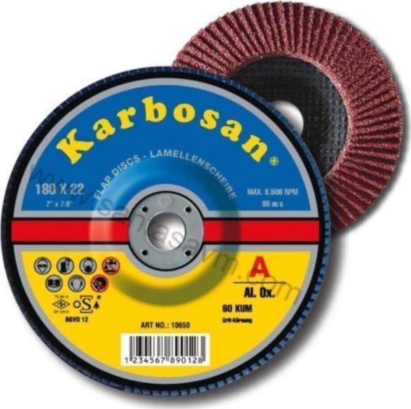 Karbosan 115X22 40 Kum Flap Disk Zımpara - Image 1
