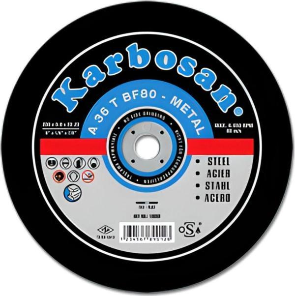 Karbosan 180X3.0X22.23 Metal Kesme Taşı 25 Adet - Image 1