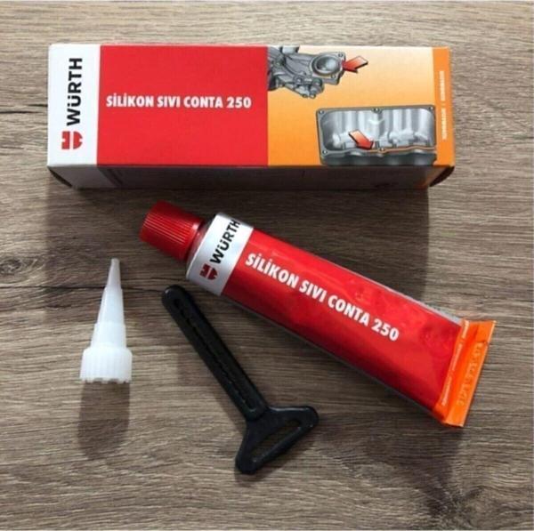 Würth Silikon Sıvı Conta Siyah 250°C Isıya Dayanıklı 70Ml - Image 1