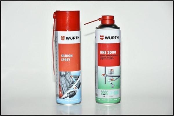 Würth Silikon Sprey 500 Ml. + Würth Hhs 2000 Yağlama Sprey 500 Ml. - Image 1