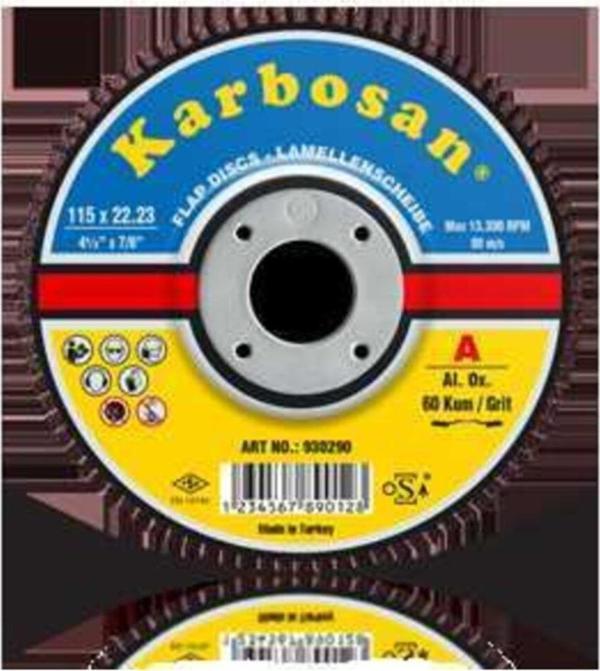 Karbosan 930350 A 60 Kum Flap Disk 180X22,23 Mm - Image 1