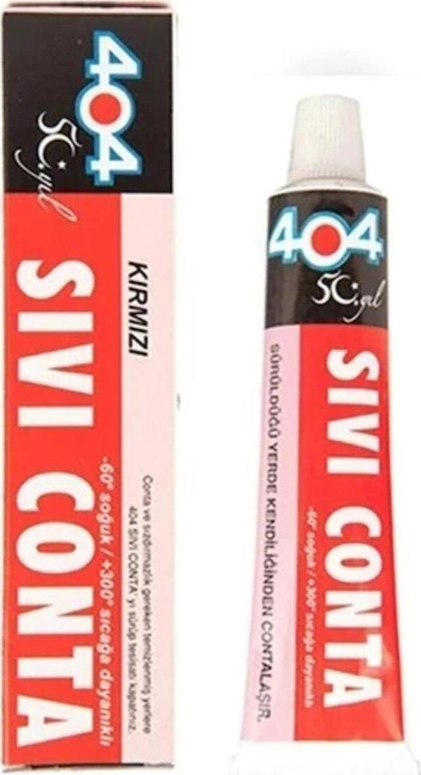 Sedir Yapıştırıcı Sıvı Conta Kırmızı 45Gr 300°C 404 - Image 1