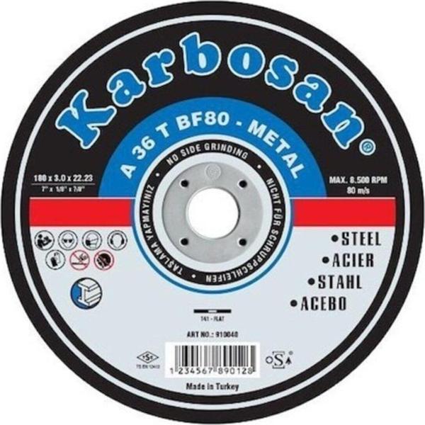 Karbosan Metal Kesme Kesici 180X3X22 Mm 5 Adet - Image 1