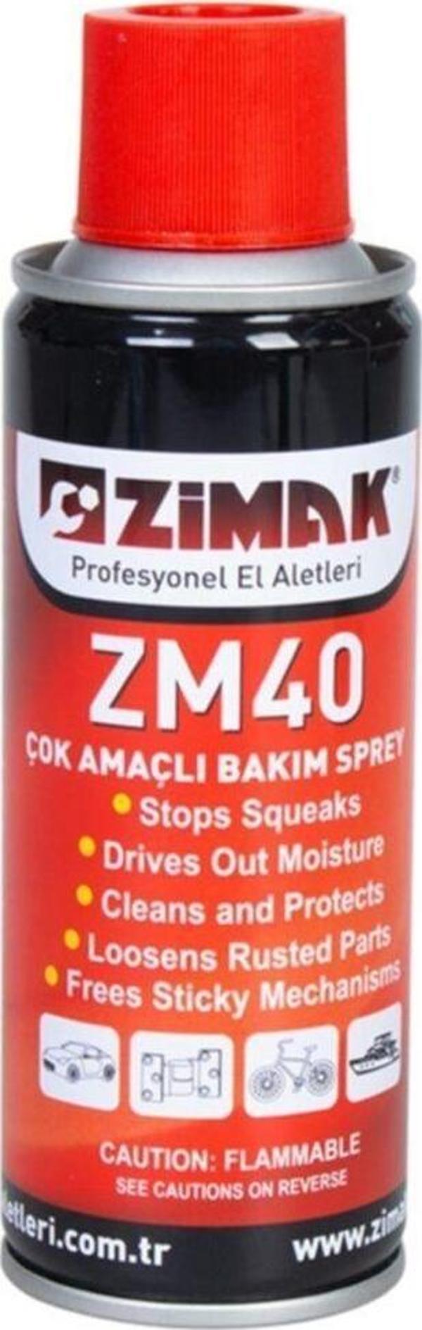 Zimak Çok Amaçlı Bakım Yağlama Pas Sökücü Sprey 200Ml Zm40 Zmk-1286 - Image 1