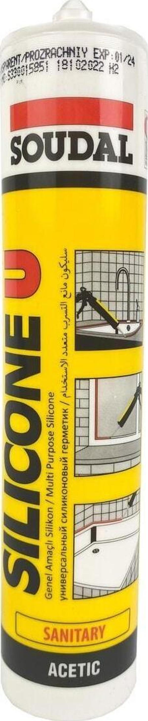 Soudal Şeffaf Silikon 280 Gr - Image 1