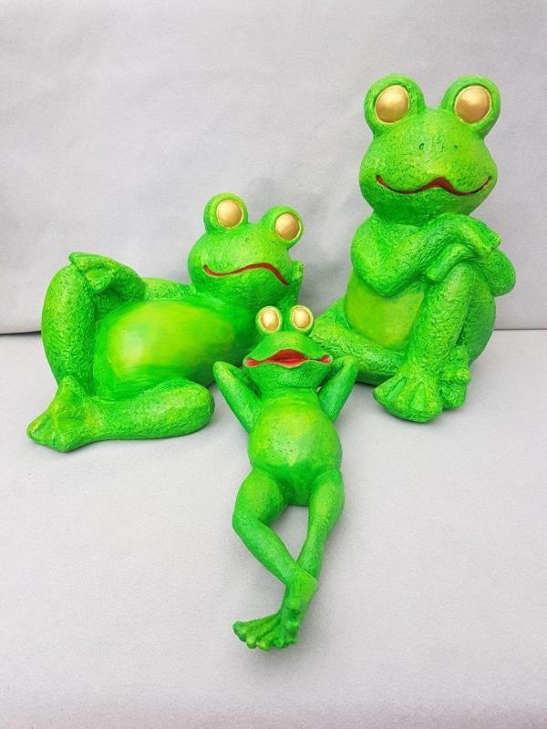 Arose 3Lü Kurbağa Biblo Set Dekor - Image 1