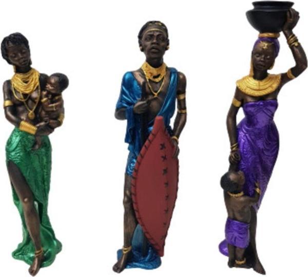 Arose Ab Ev Dekorasyon Afrikalı 3Lü Set - Image 1