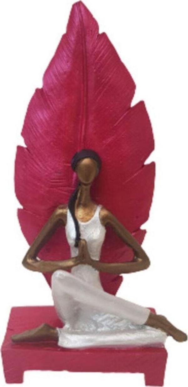 Arose Ab Ev Dekorasyon Yapraklı Yogacı Kadın - Image 1