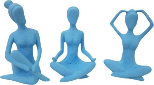 Arose Mavi 3Lü Yogacı Biblo - Image 1
