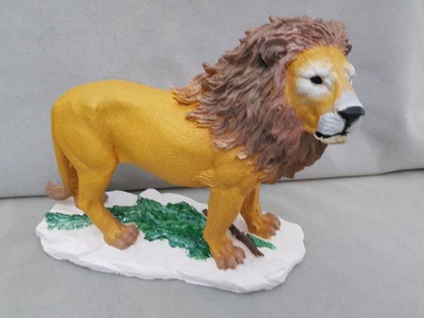 Arose Aslan Biblo Gerçekçi Boyama Aslan Biblo Hediyelik Aslan Dekor - Image 1