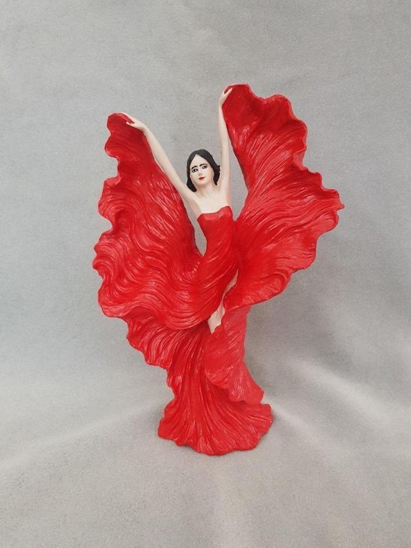 Arose Kadın Dansçı Ispanyol Kadın Dekor Biblo Heykel - Image 1