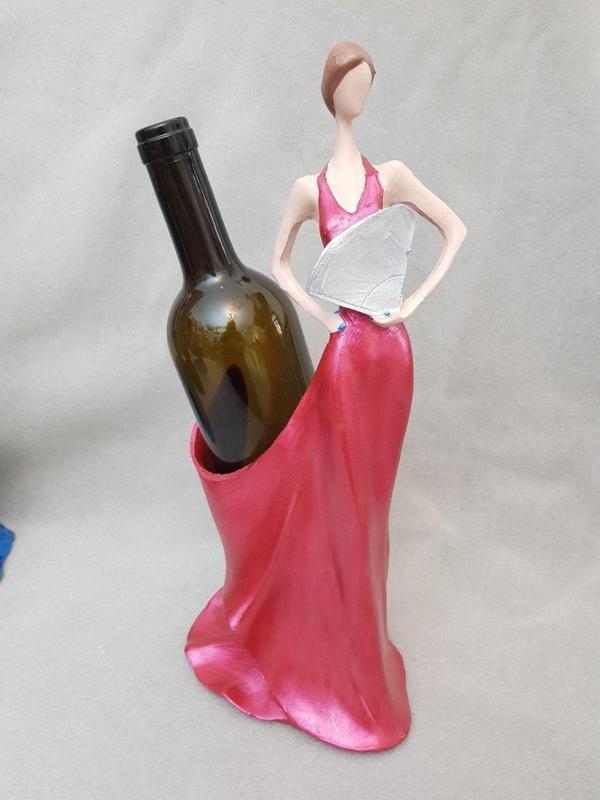 Arose Kadın Şaraplık Şişelik Biblo Dekor - Image 1