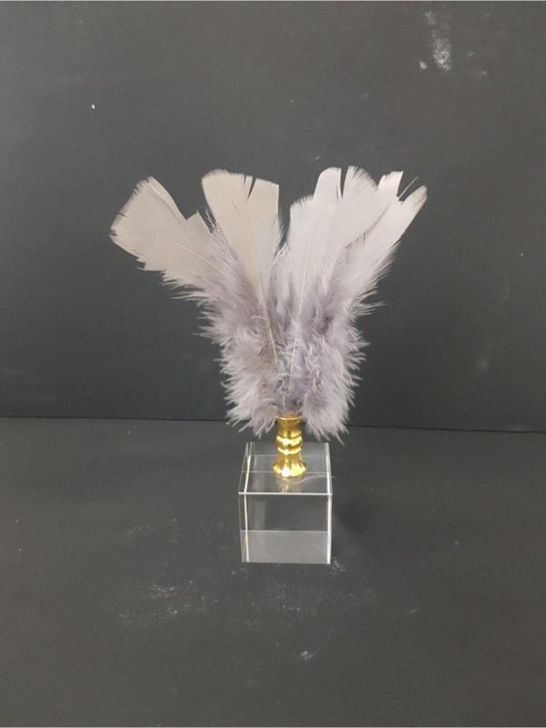 Arose Ab Ev Dekorasyon Altın Ağız Gri Tüy Ev Ofis Dekoru - Image 1