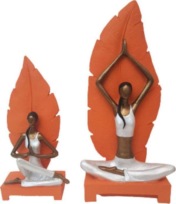 Arose Yapraklı Yogacı 2Li Takım Biblo - Image 1