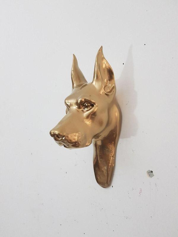 Arose Altın Duvar Köpek Dekor Duvar Dekoru - Image 1