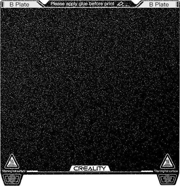 Creality K1 Max PEI Yay Çeliği Tabla 315×310 Yumuşak Manyetik Etiketli - Image 1