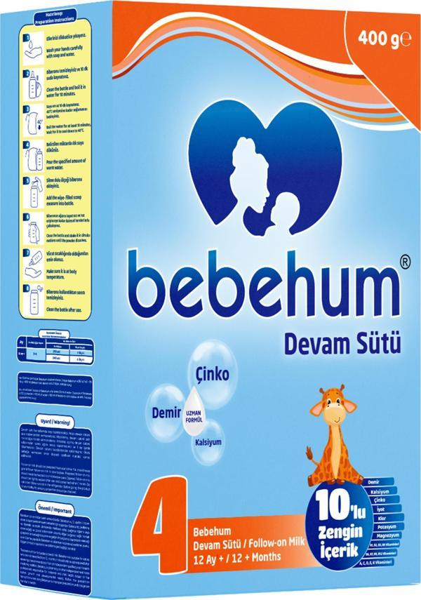 Bebehum 4 Devam Sütü 400 Gr 12+ Ay - Image 1