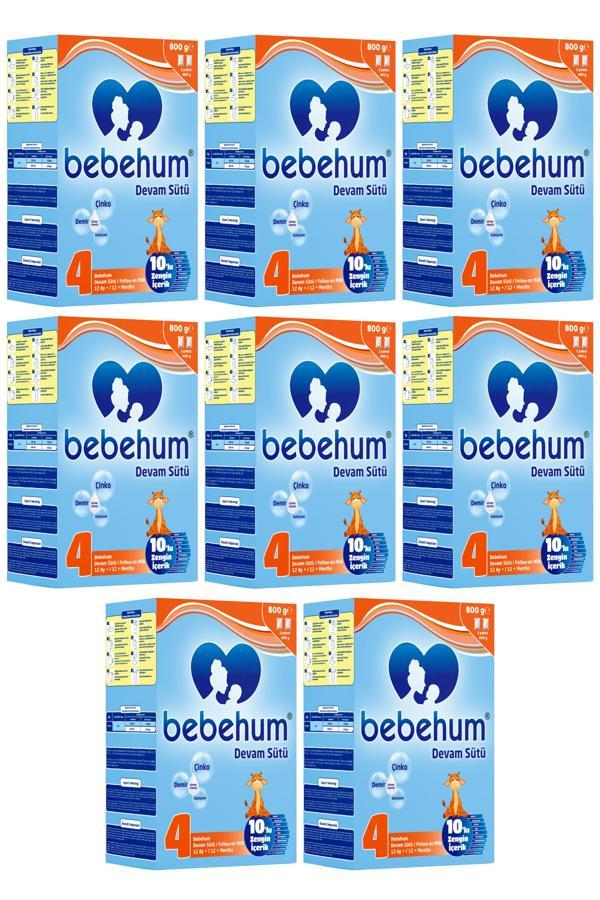 Bebehum 4 Devam Sütü 800 Gr 12+ Ay 8 Adet - Image 1