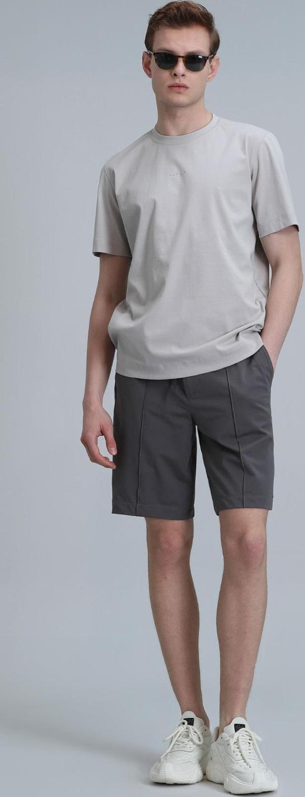 Lufian Erkek Chrıs Spor Chino Slim Fit Şort 111210071 Nefti - Image 1