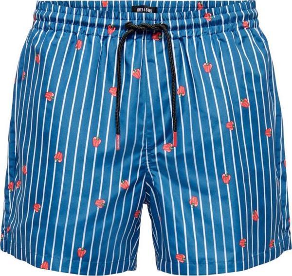 Only & Sons Erkek Onsted Deniz Şortu 22025380 Mavi - Image 1