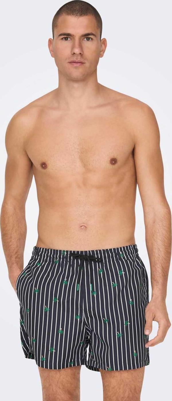 Only & Sons Erkek Onsted Deniz Şortu 22025380 Siyah - Image 1