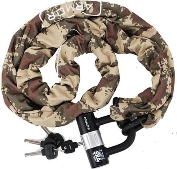 Armor 712 Mv 180cmx12mm Titanyum ve Bor Alaşımlı Yüksek Güvenlikli Çelik Zincir+16mm Ubar Kilit - Image 1