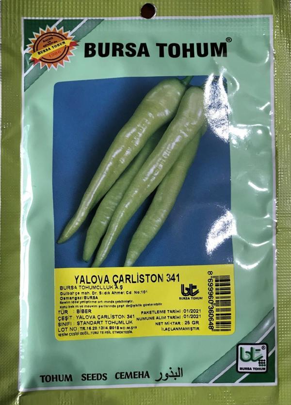 BİBER TOHUMU YALOVA ÇARLİSTON (25 GR 3000 ADET TOHUM) - Image 1