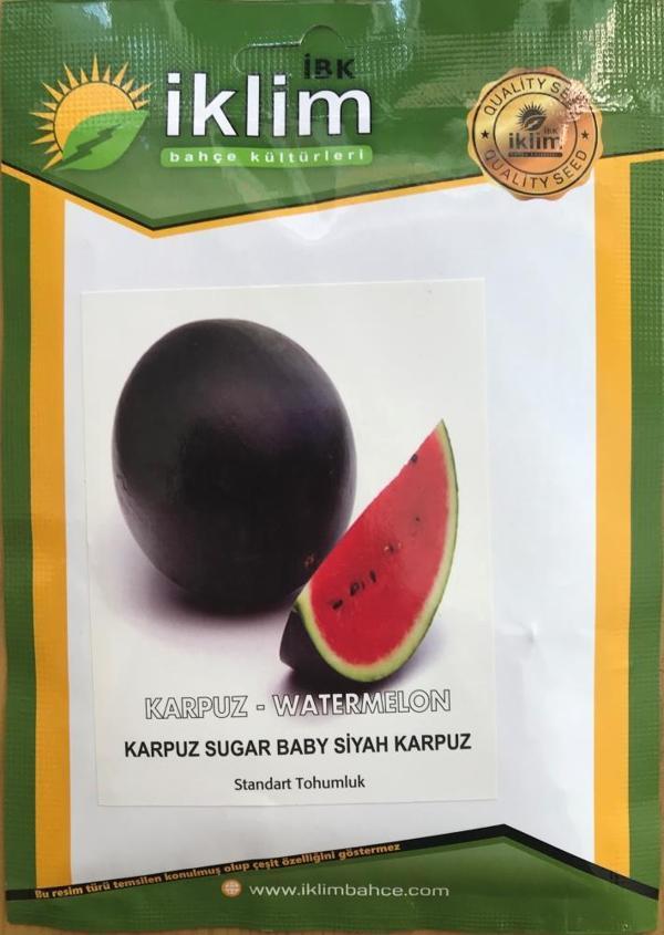 Karpuz Tohumu Yalova Washıngton 26 (siyah karpuz) - 10 g (~ Takribi 70 Tohum) - Image 1